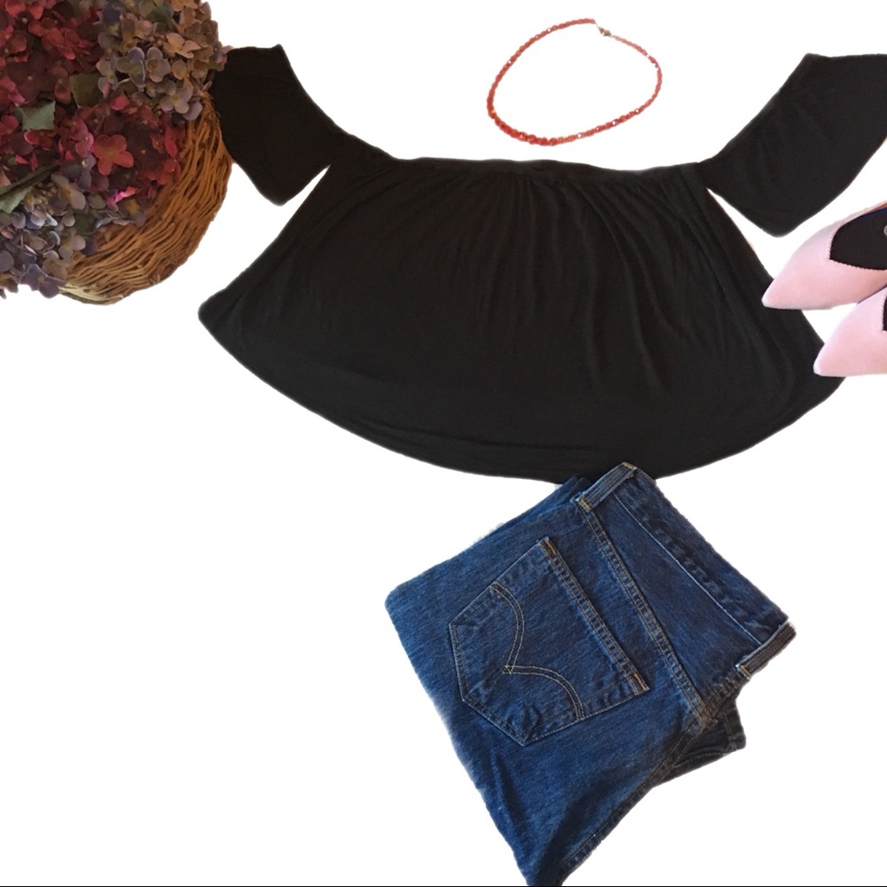 Mossimo Extra Large Black Crop Top